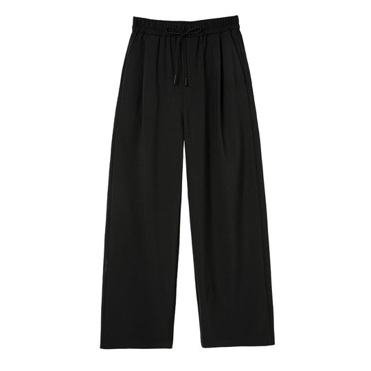 Damen weite Palazzo-Hose mit elastischem Bund und Tunnelzug Shop Nory