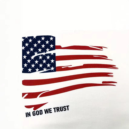 Damen Sweatshirt mit amerikanischem Flaggenmotiv und Sternen