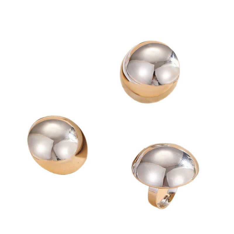 Damen Ohrringe mit klassischem, glänzendem Kugeldesign Shop Nory