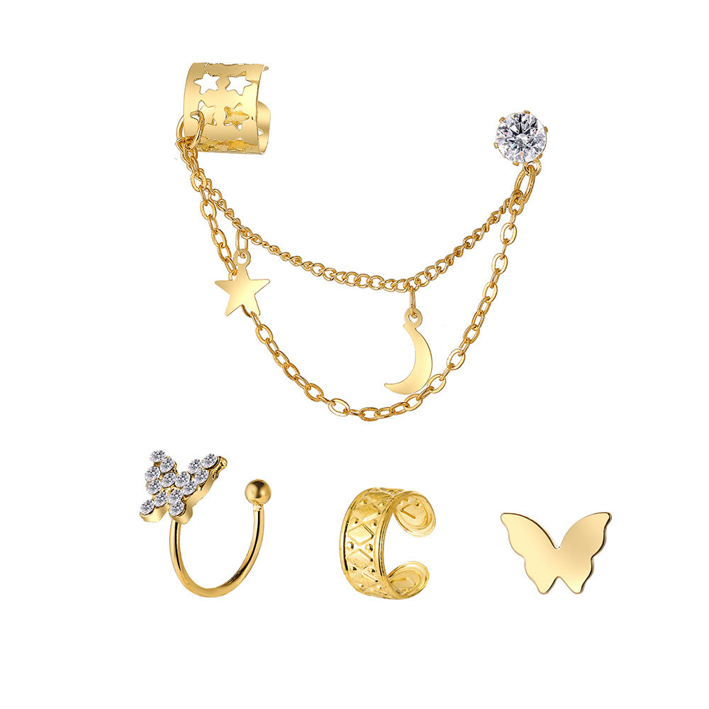 Damen Ohrringe Set im modernen Ketten-Design Shop Nory