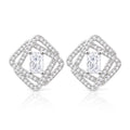 Damen Ohrstecker mit elegantem, geometrischem Design und glitzerndem Zirkonia-Besatz Shop Nory