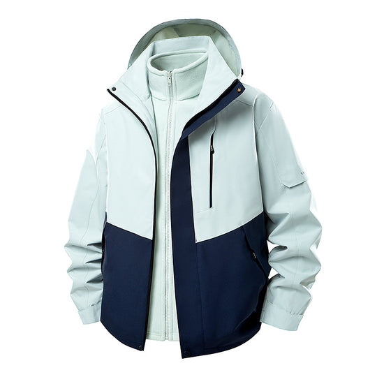 Herren Multifunktionale Winterjacke mit abnehmbarer Kapuze Shop Nory