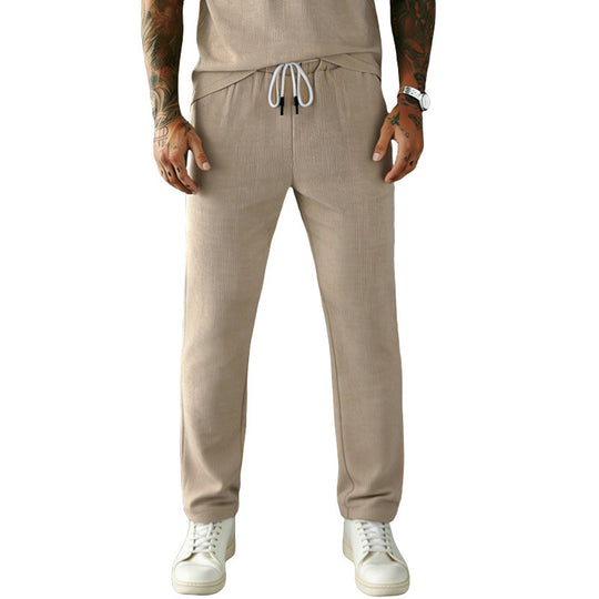 Herren Slim-Fit Jogginghose mit Kordelzug, elastischem Bund und seitlichen Eingrifftaschen Shop Nory