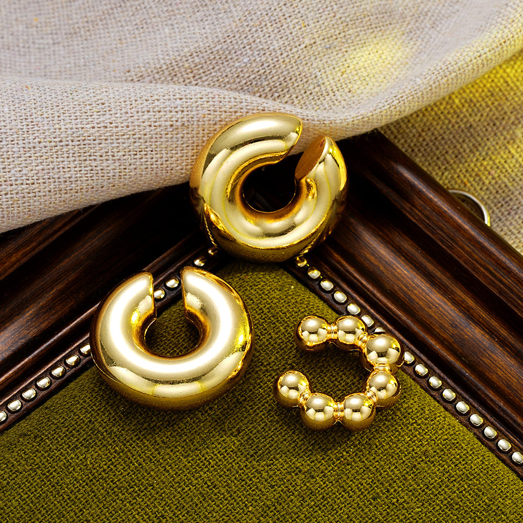 Damen Ohrcuff-Set mit urbanen, glänzenden Designs Shop Nory