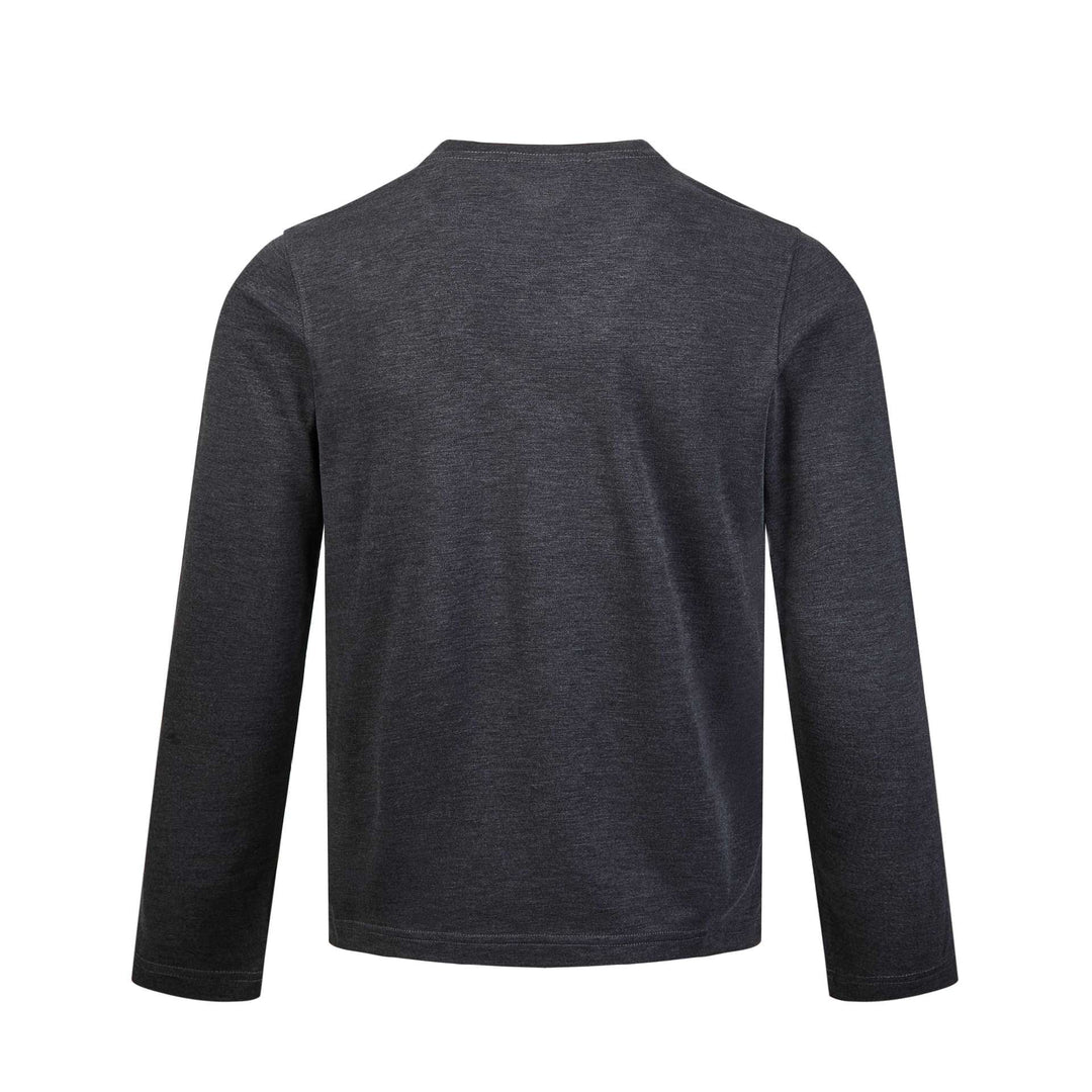 Herren Langärmeliges Feinstrick-Sweatshirt mit Rundhals und dezenter Nahtführung Shop Nory
