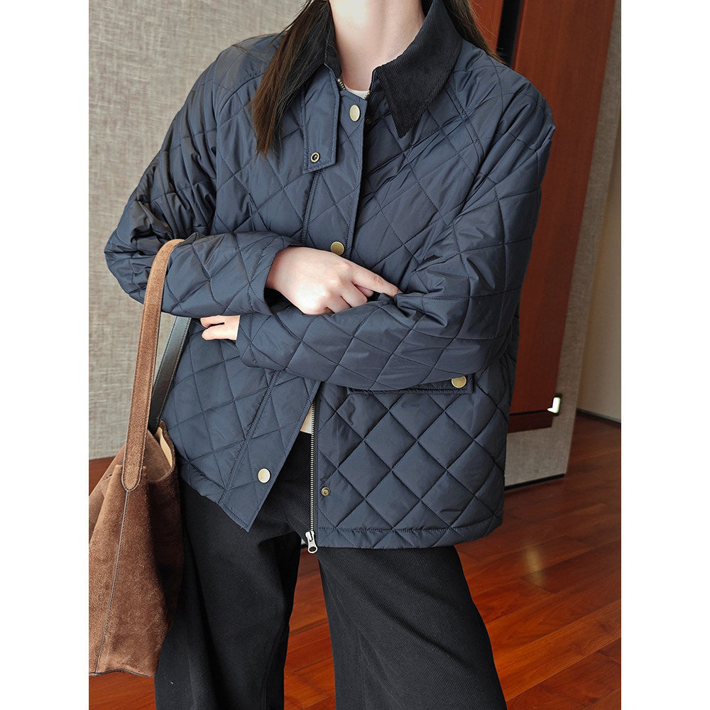 Damen Modische Steppjacke mit Kragen Shop Nory