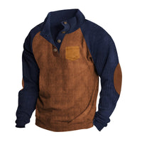 Dunkelkhaki mit Marineblau
