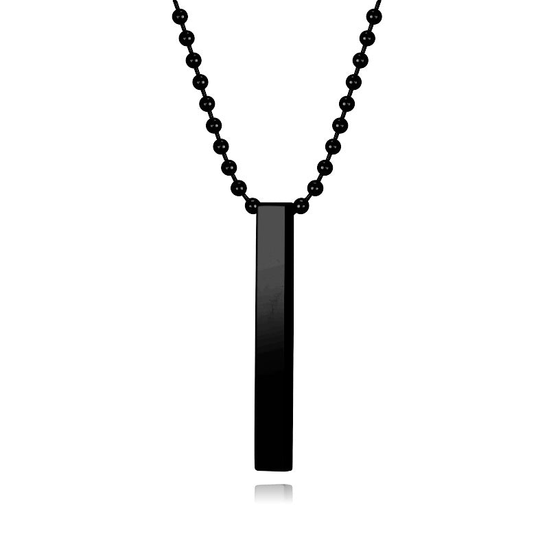 Damen Minimalistische Halskette mit rechteckigem Anhänger Shop Nory