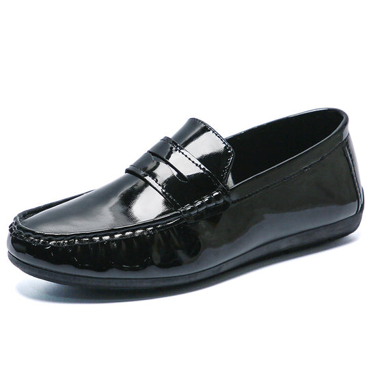 Herren Elegante Mokassins aus hochwertigem Lackleder Shop Nory