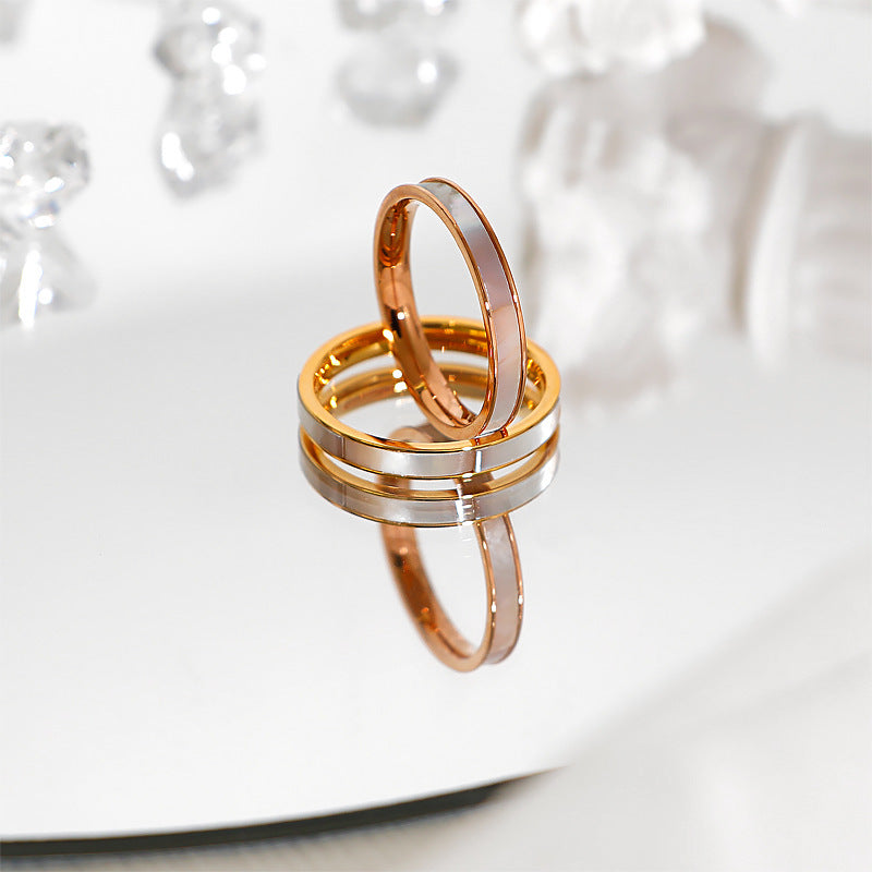 Damen eleganter und minimalistischer Ring aus hochwertigem Edelstahl Shop Nory