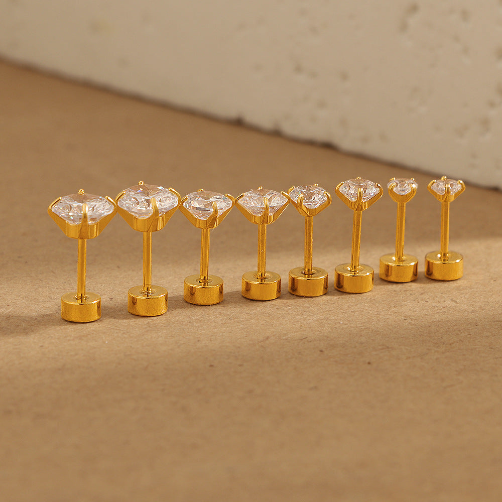 Damen Elegante Kristall Stecker Ohrringe Shop Nory