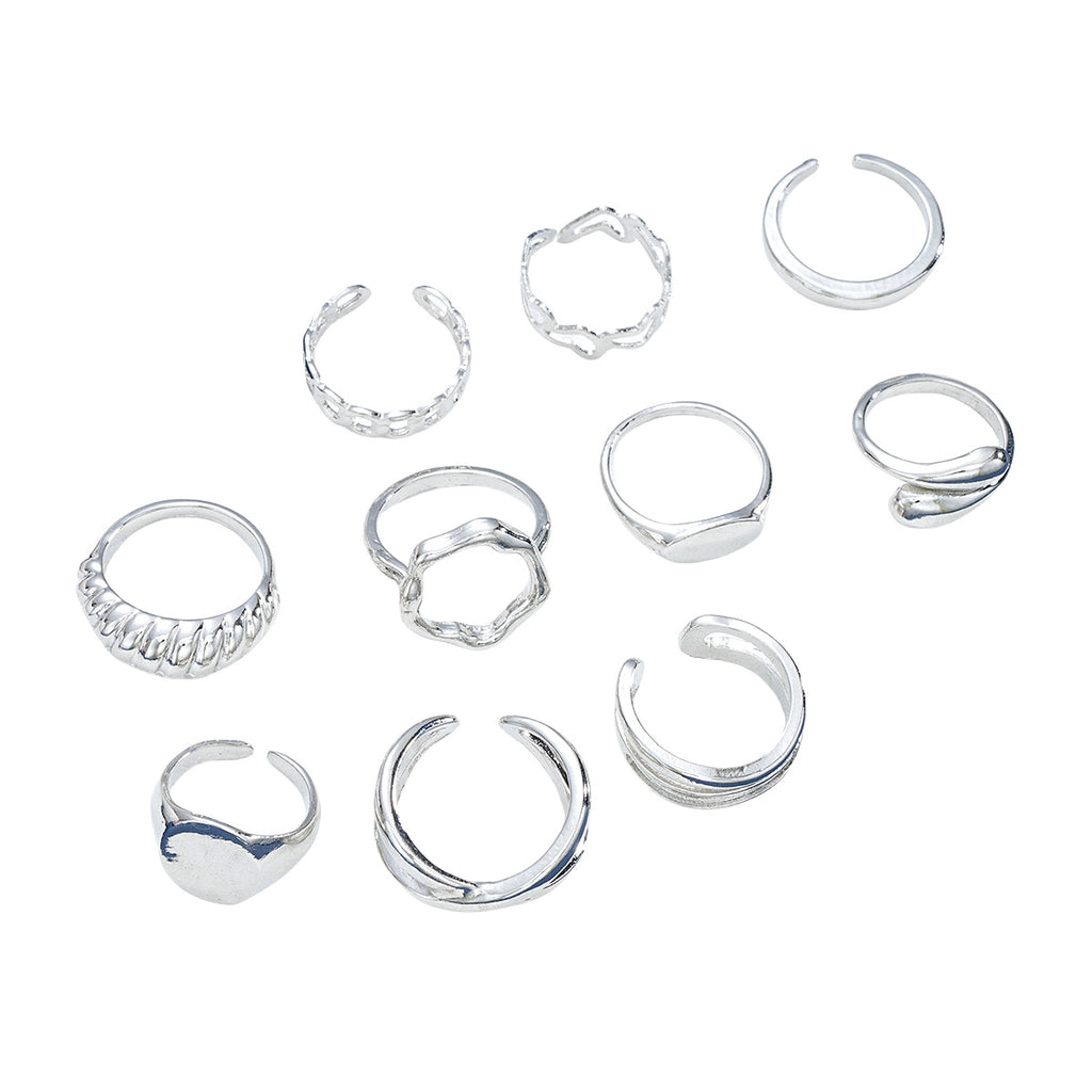 Damen kreatives und einzigartiges Ring-Set Shop Nory