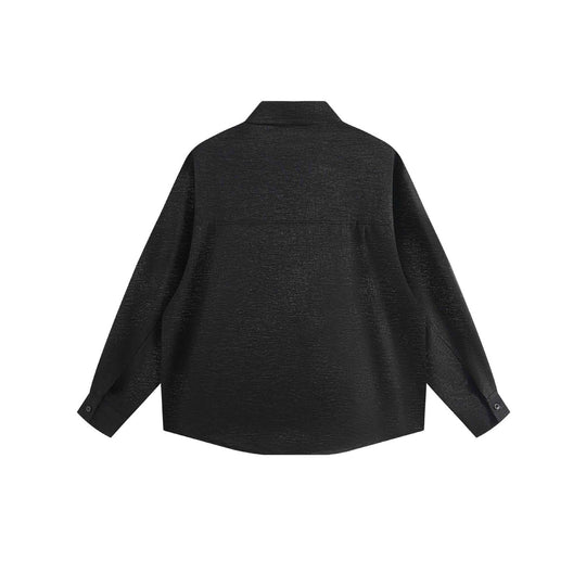 Damen Oversize-Hemdbluse aus strukturierter Baumwollmischung mit Kellerfalten Shop Nory