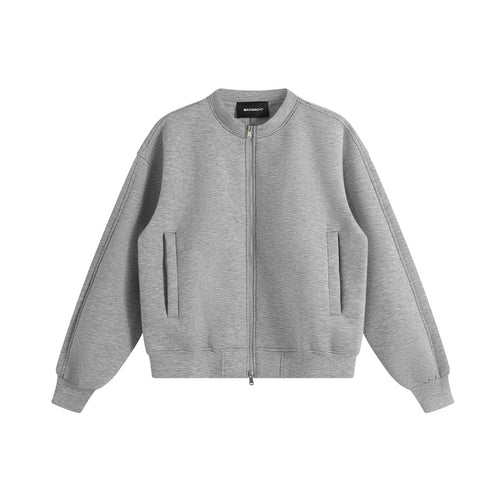 Unisex Oversize-Trainingsjacke im Boxy‑Schnitt mit kurzem Stehkragen und Zwei-Wege-Reißverschluss Shop Nory