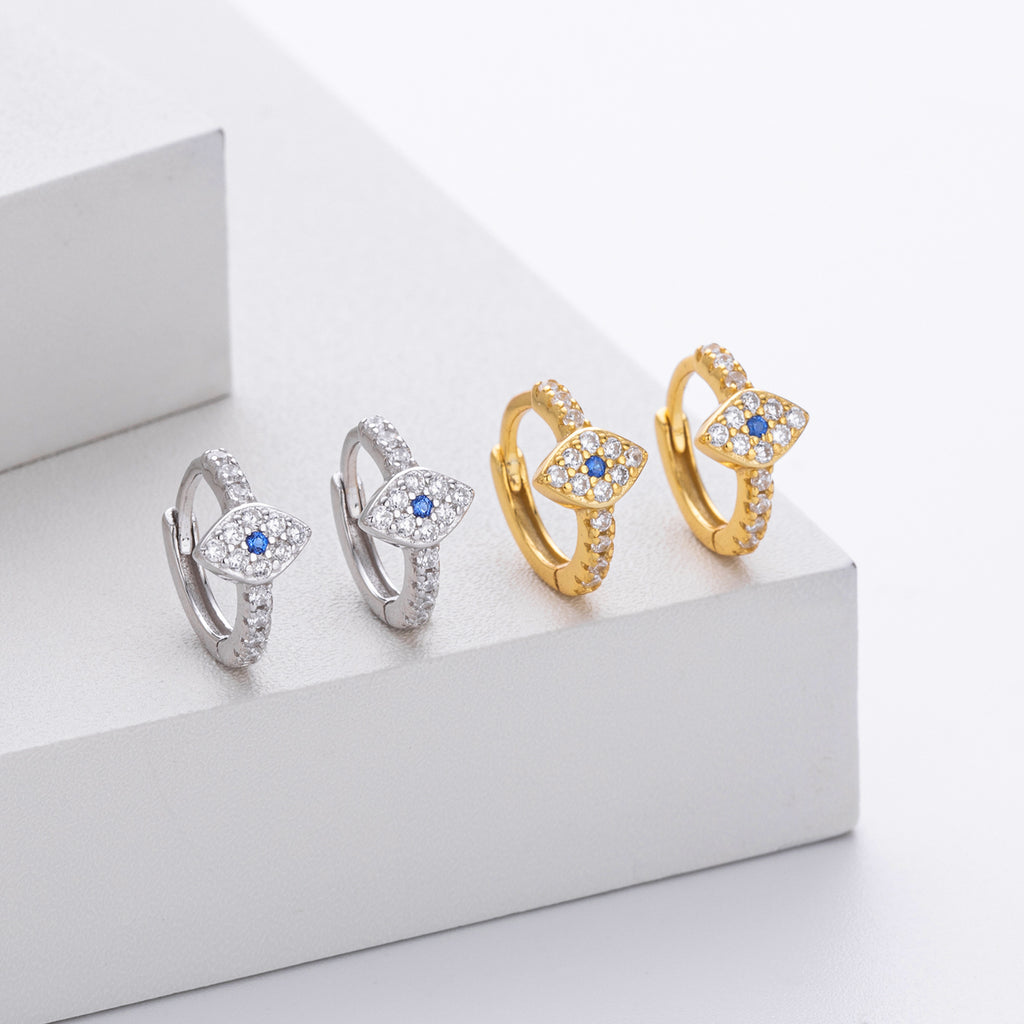 Damen Ohrhänger im zeitgemäßen Augen-Design aus hochwertigem 925 Sterling Silber Shop Nory