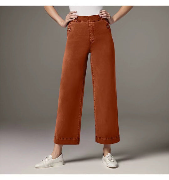 Damen weite Baumwollhose