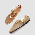 Damen Ballerinas mit elegantem Netzdesign und modischem Riemen