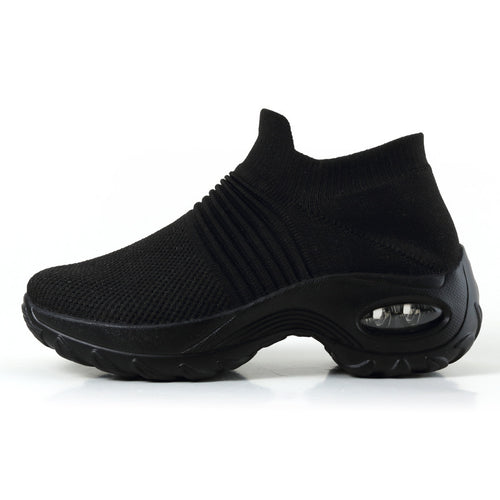 Damen gestrickter Slip-On Sportsneaker mit luftgepolsterter Zwischensohle Shop Nory