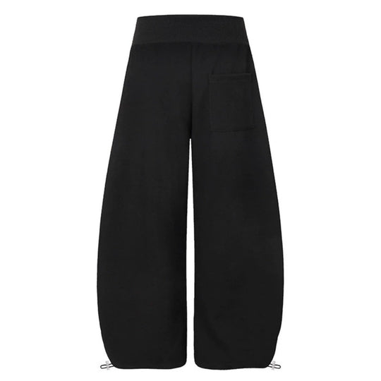 Damen Culotte-Loungehose mit hohem Rippbund, vorderer Zierknopfleiste und verstellbarem Saum Shop Nory
