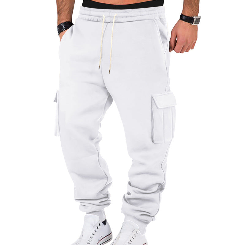 Herren Cargo-Sweatpants mit elastischem Bund und praktischen Seitentaschen