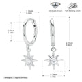 Damen Ohrhänger mit funkelndem Zirkon-Anhänger und elegantem Sternendesign Shop Nory