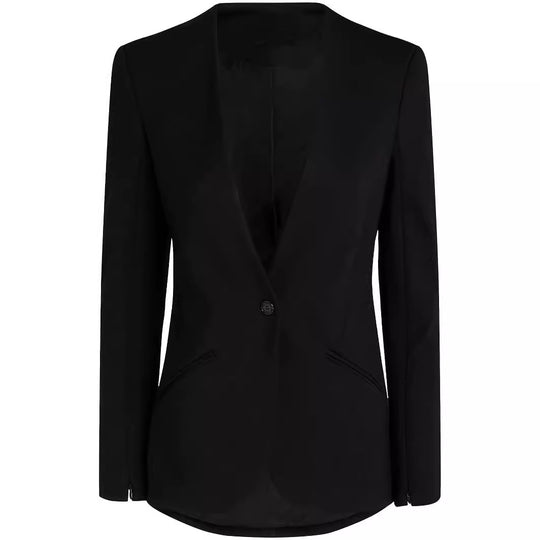 Damen Cape-Ärmel Tailoring-Blazer mit taillierter Silhouette und ausgestellter Hose mit Beinschlitz Shop Nory