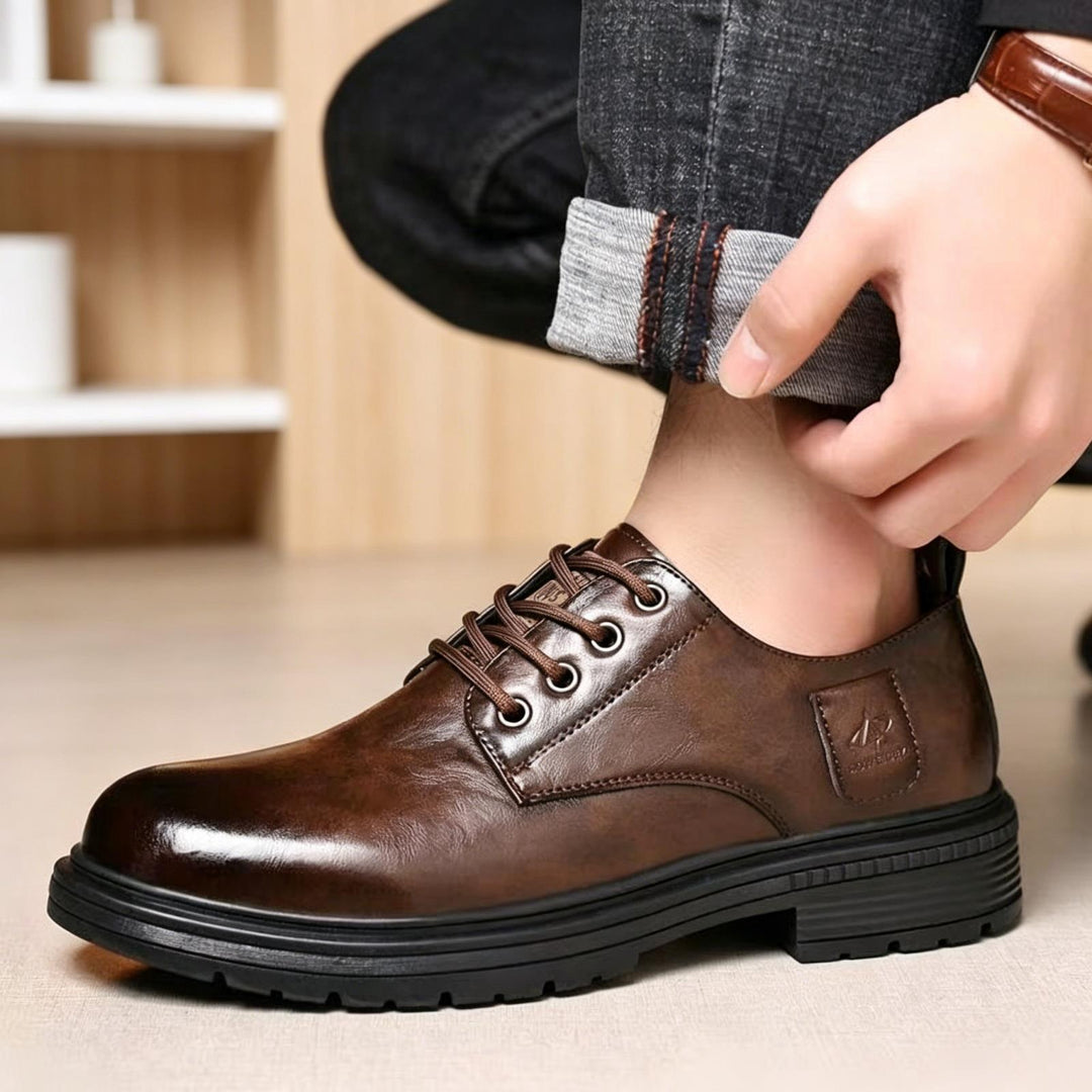 Herren Elegante Leder Schnürschuhe Shop Nory