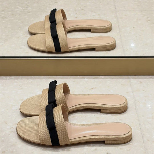 Damen Bequeme und modische Slipper mit breitem Riemen