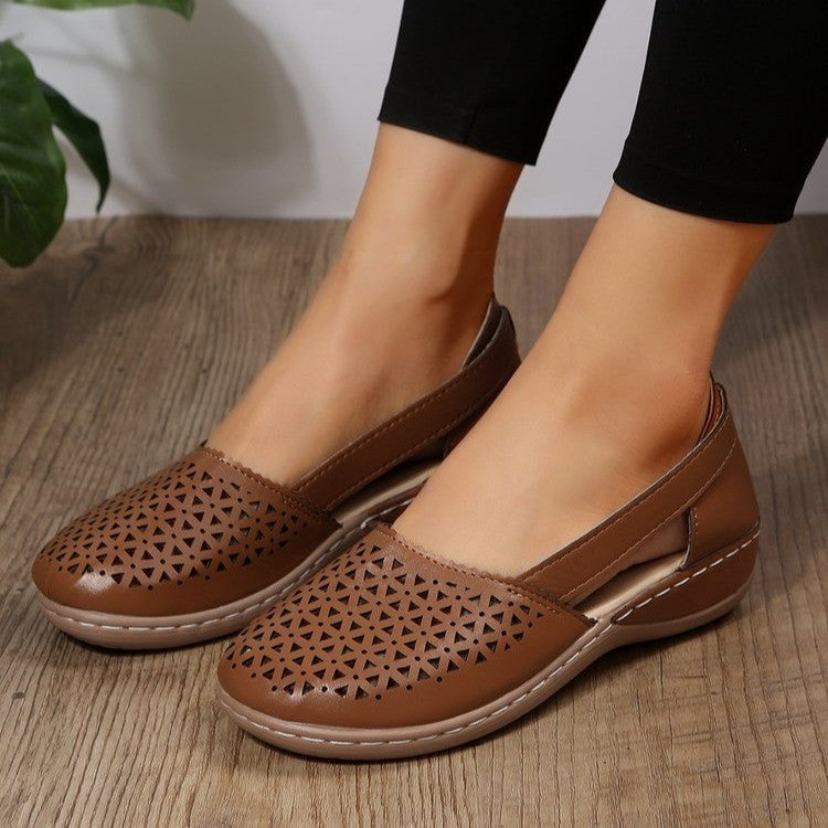Damen Bequeme und luftige Freizeitschuhe mit durchbrochenem Design Shopnory