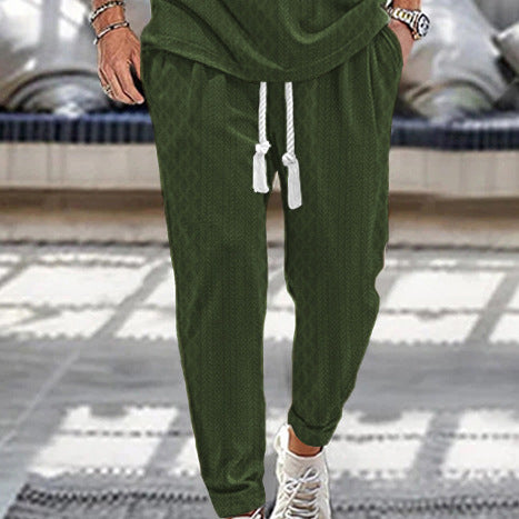 Herren Slim-Tapered Joggerhose im Struktur-Design mit Kordelzug und Eingrifftaschen Shop Nory