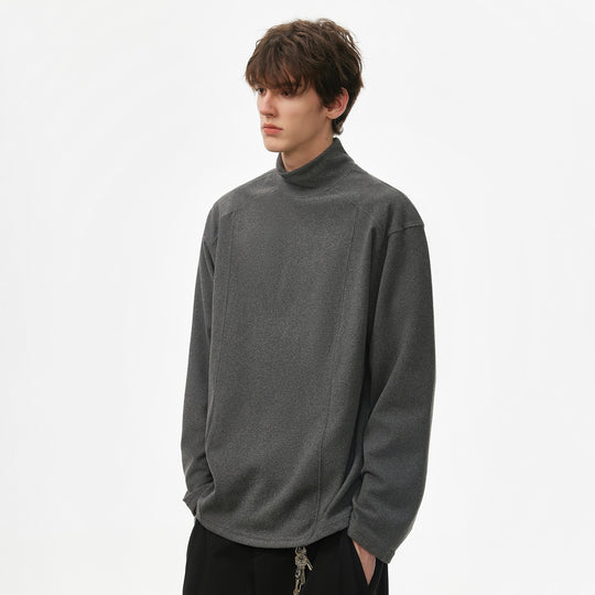 Herren Oversize Rollkragenpullover aus weichem Baumwoll‑Mix mit Raglanärmeln Shop Nory