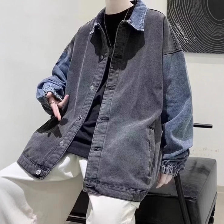 Herren Lässige Oversized Jeansjacke Shop Nory