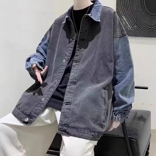 Herren Lässige Oversized Jeansjacke Shop Nory