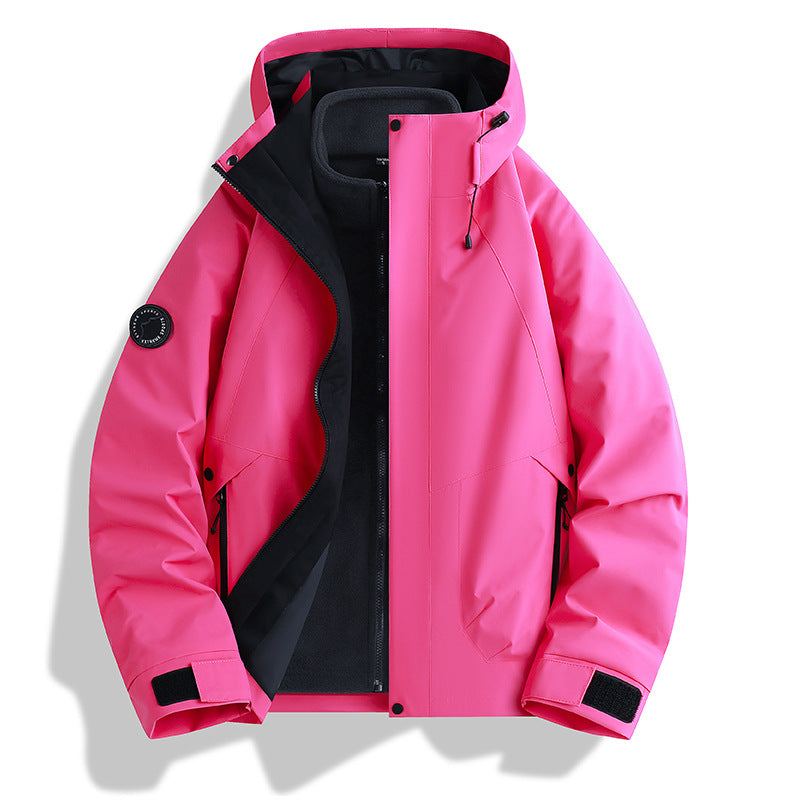 Herren wasserdichte Softshelljacke mit Kapuze und Fleece-Innenfutter Shop Nory
