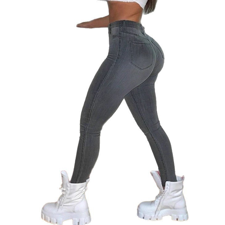 Damen taillenhohe eng anliegende Jeans mit formendem Hüftlift und schlankmachendem Schnitt Shop Nory