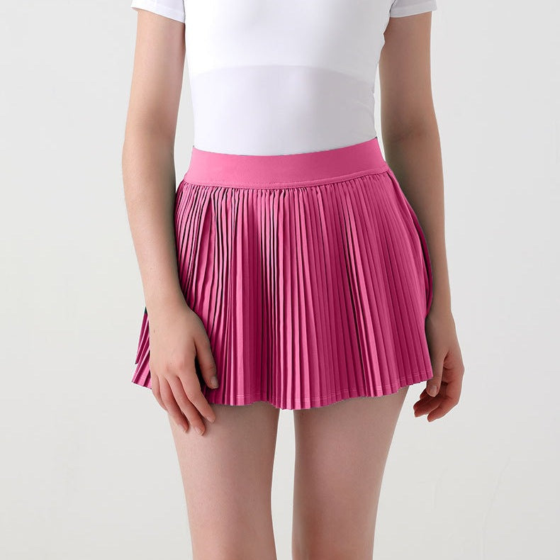 Damen Plissierter Minirock mit elastischem Bund und leichten Stoff