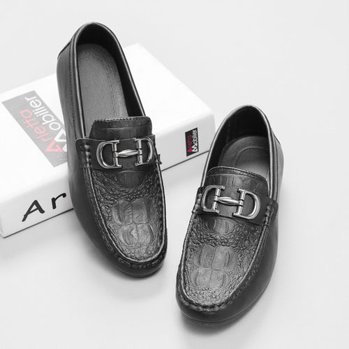 Herren Elegante Mokassins mit Metallakzent Shop Nory
