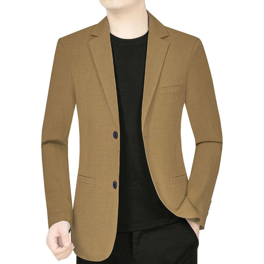 Herren Schmal geschnittenes Einreihiges City-Blazer mit strukturierter Wollmischung Shop Nory