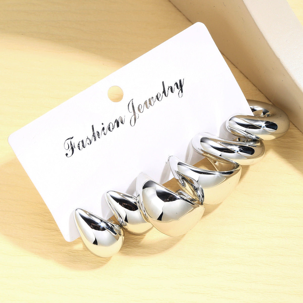 Damen Fingerring-Set mit modernen, geometrischen Designs Shop Nory