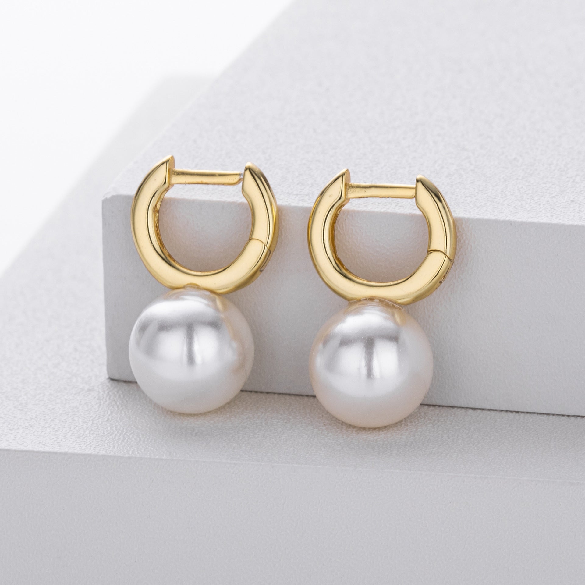 Damen Ohrhänger mit eleganten Perlen und hochwertigem 925 Sterling Silber Shop Nory