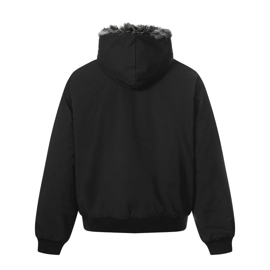 Herren Kurzboxy Bomberjacke im Aviator‑Look mit abnehmbarem Kunstfellkragen Shop Nory