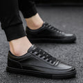 Herren Leder Sneakers mit minimalistischen Design und rutschfester Sohle