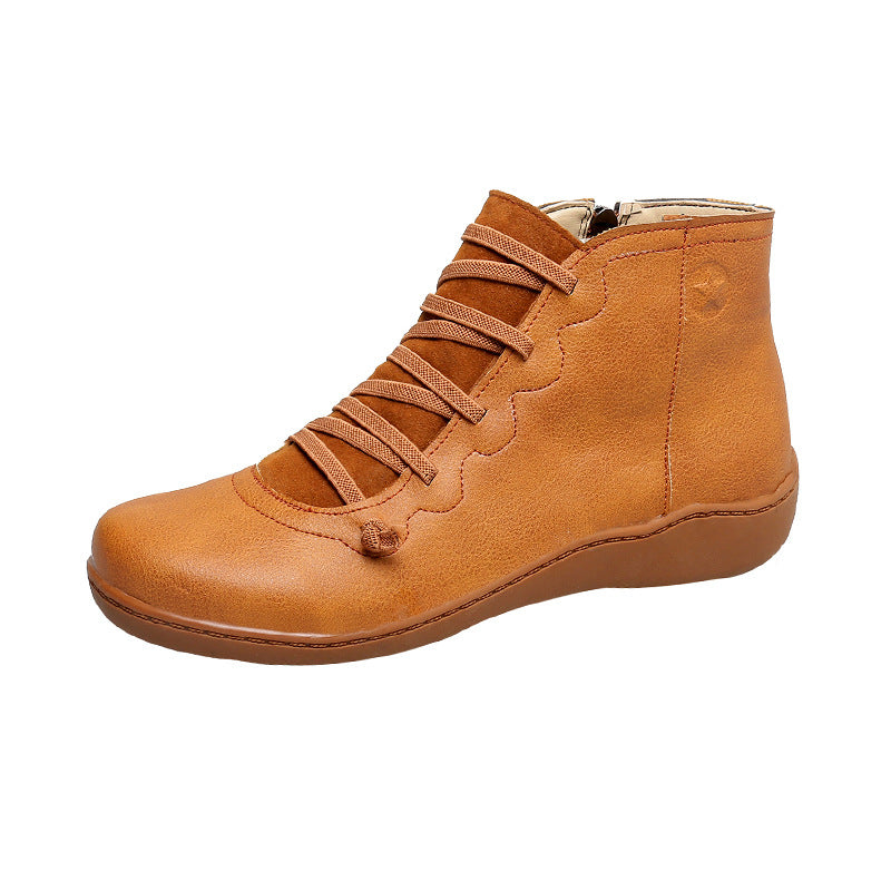Damen komfortabler Schnür-Bootie mit ergonomischem Fußbett, weichem Schaft und flexibler Profilsohle Shop Nory