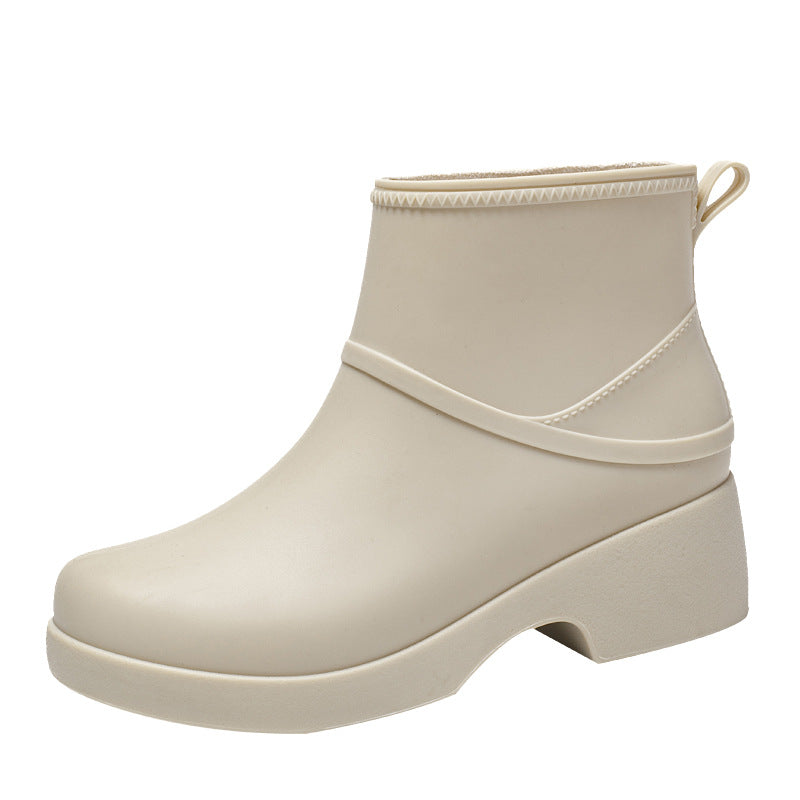 Damen Gummi-AnklShop Noryoots wasserdicht mit Plateau-Profilsohle und Zuglasche Shop Nory