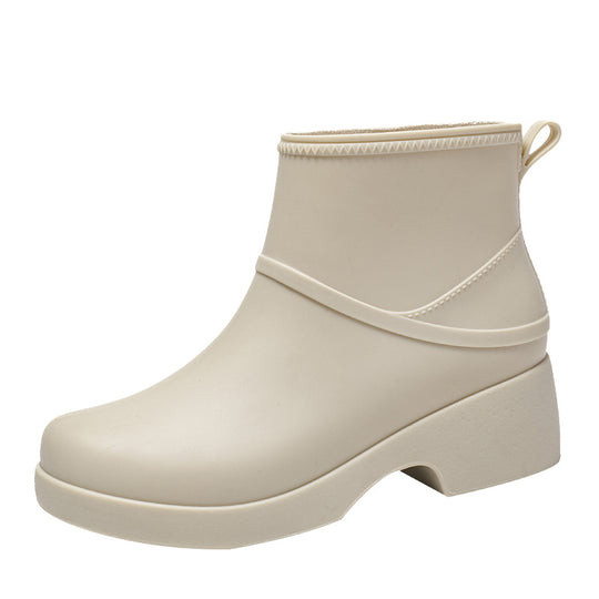 Damen Gummi-AnklShop Noryoots wasserdicht mit Plateau-Profilsohle und Zuglasche Shop Nory