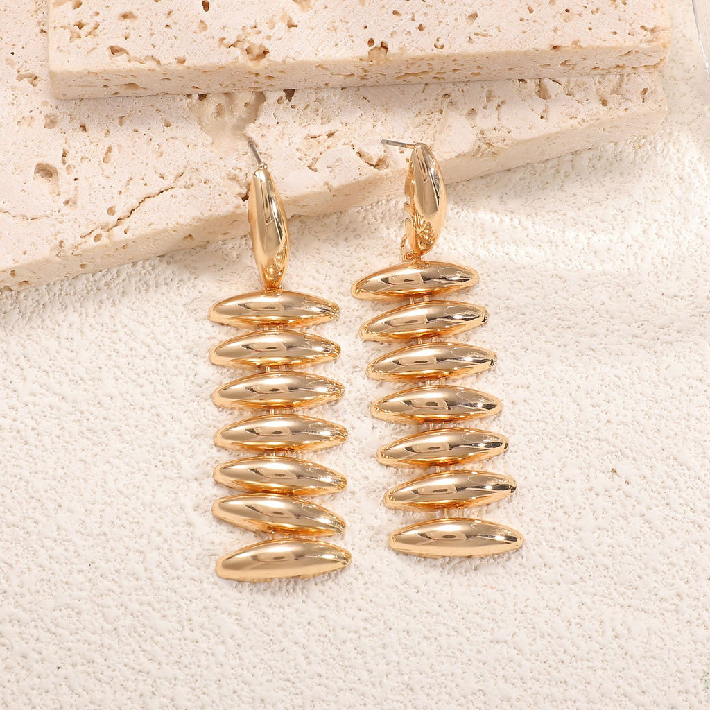 Damen Hängende Ohrringe im modernen Spiraldesign Shop Nory