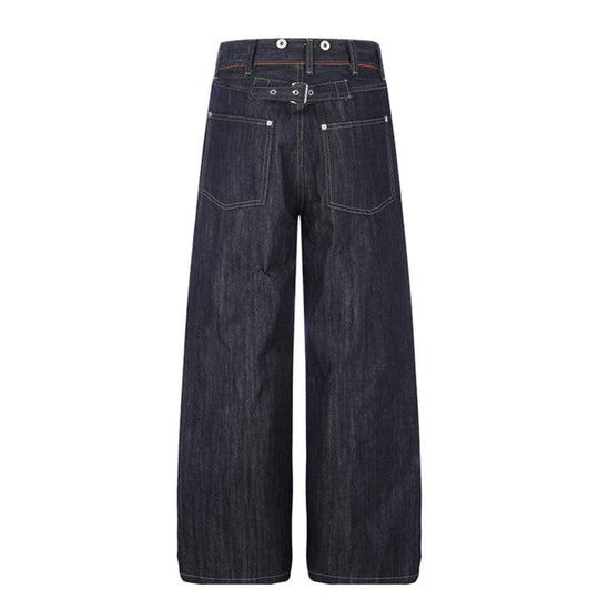 Damen Hochgeschnittene weite Denim-Palazzo-Jeans mit Five-Pocket-Schnitt Shop Nory