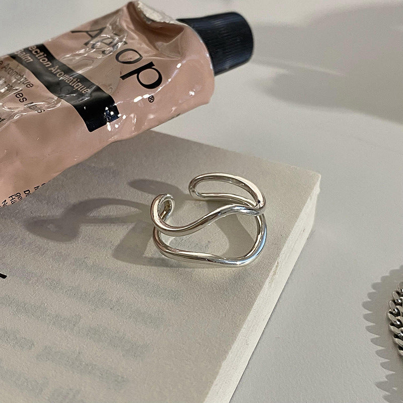 Damen Wellenförmiger Statement-Ring Shop Nory