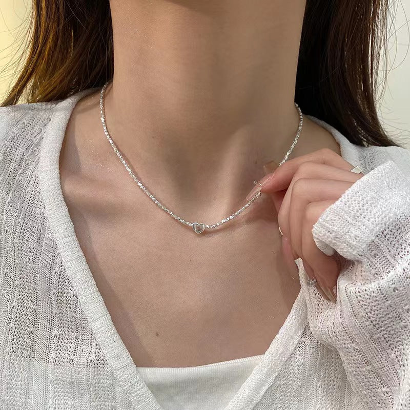 Damen zartes Armband mit funkelndem Herzanhänger Shop Nory