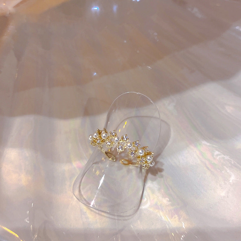 Damen Schmuckring mit funkelnden Kristalldetails Shop Nory
